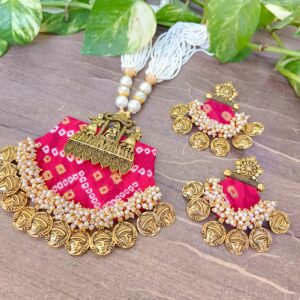 Bandhej necklace set