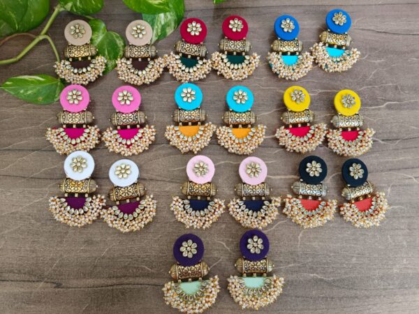 fabric earrings