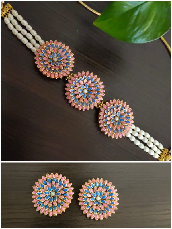 Kundan work choker set