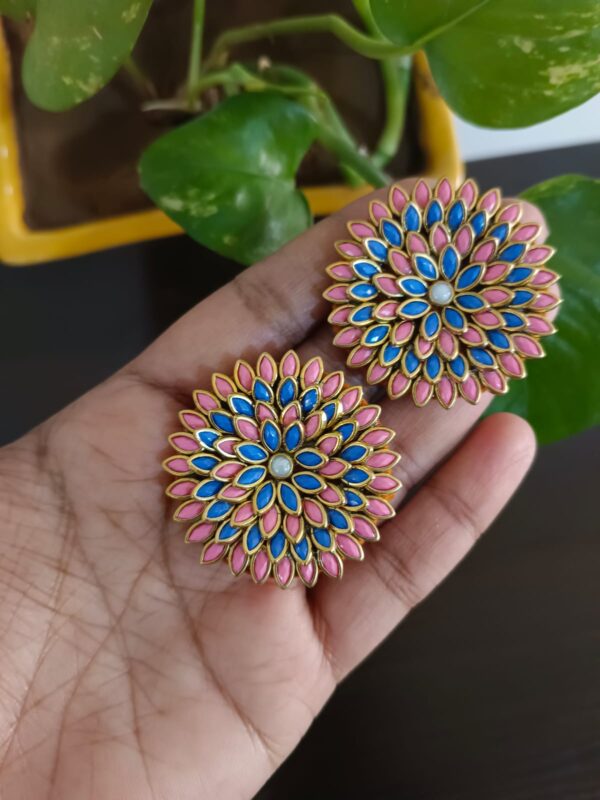 Kundan work earrings