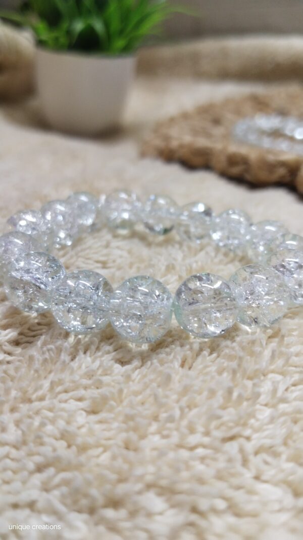 White beaded bracelet