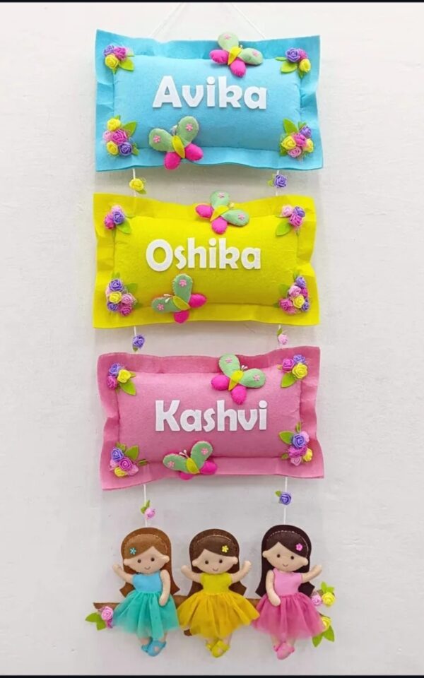 baby name wall hanging