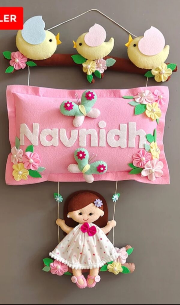 baby name wall hanging