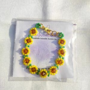 sunflower bracelet
