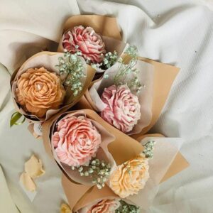 flower bouquet candles
