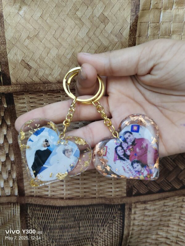 resin photo keychain