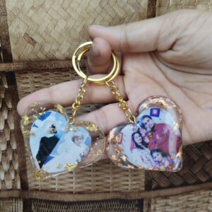 resin photo keychain