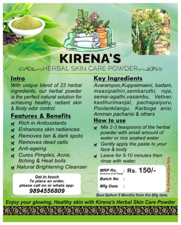 Kirena's Herbal skin care powder - Image 2