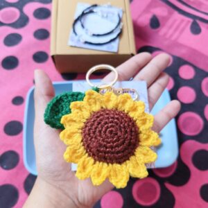 sunflower keychain