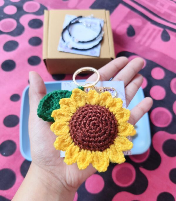 sunflower keychain