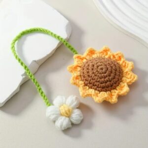 Handmade Crochet Sunflower Daisy Car Hanging
