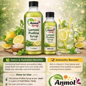 lemon pudina syrup