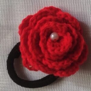 Rose hair tie
