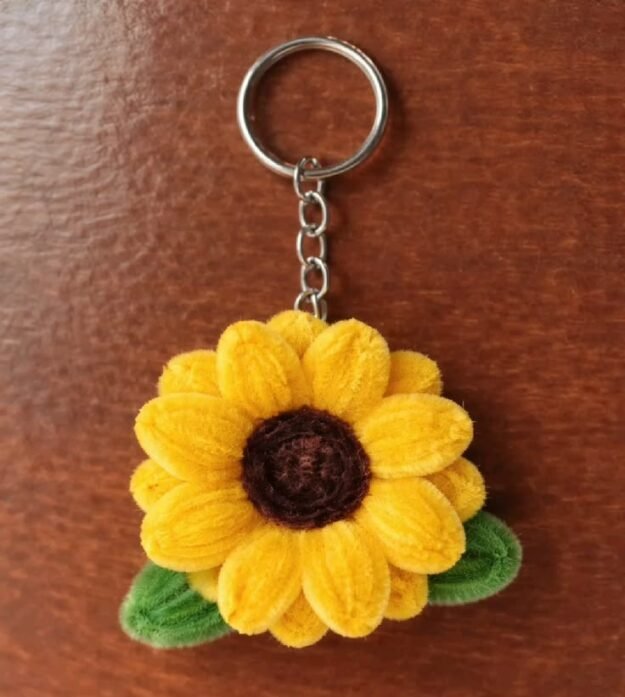 Sunflower Keychain