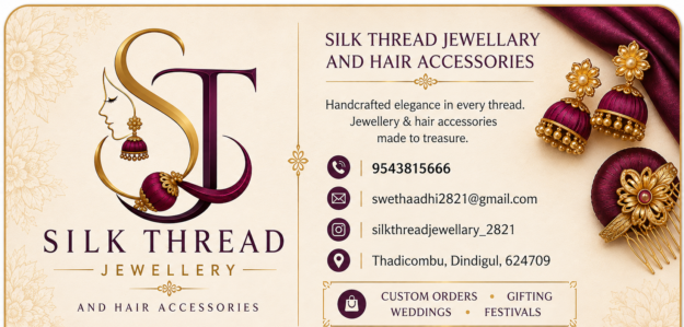Silk Thread Jewellary and hair accessories