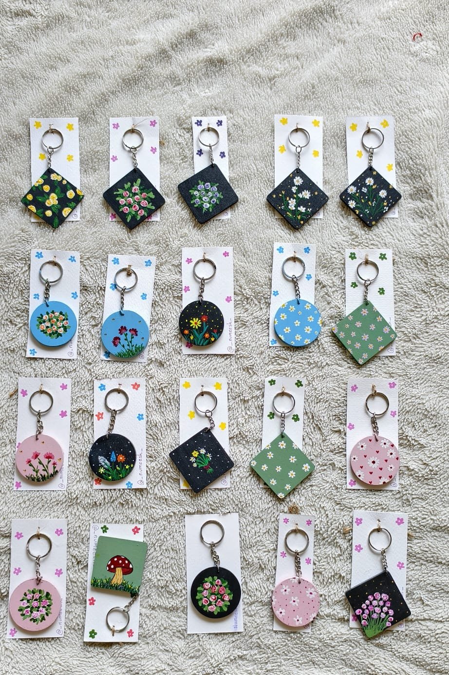 Hand-Painted MDF Keychain - Image 15
