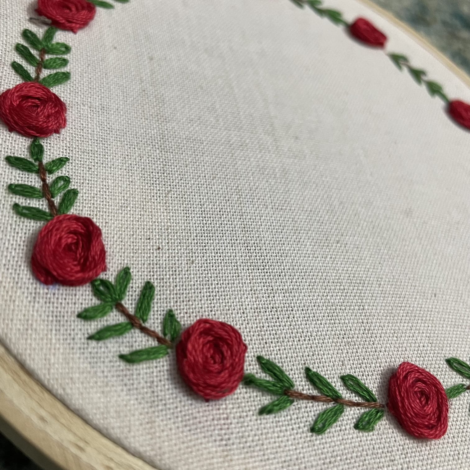 Hand-embroidered Photo Frame Hoop - Image 2