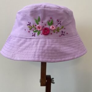 Hand-Embroidered Bucket Hat
