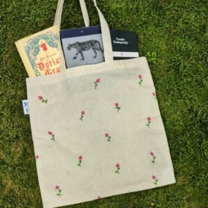 Hand-Embroidered Tote Bag