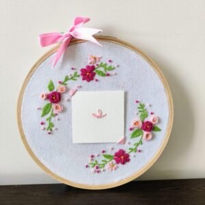Hand-embroidered Photo Frame Hoop