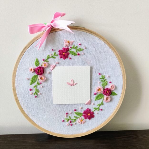 Hand-embroidered Photo Frame Hoop