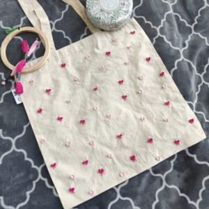 Hand-Embroidered Tote Bag