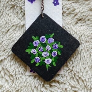 Hand-Painted MDF Keychain