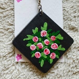 Hand-Painted MDF Keychain