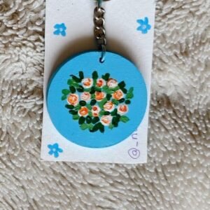 Hand-Painted MDF Keychain