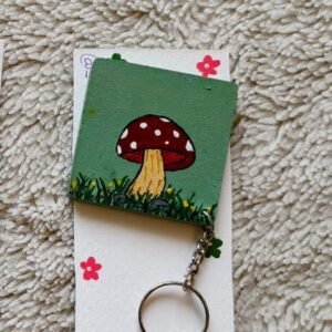 Hand-Painted MDF Keychain